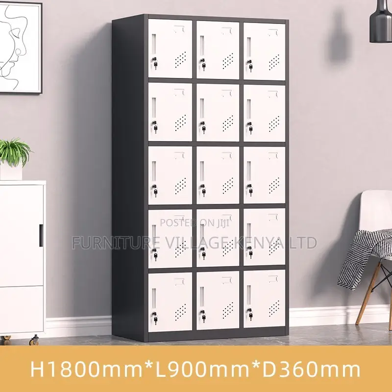 Office Cabinet ; 15-Doors Metal Locker Cabinet