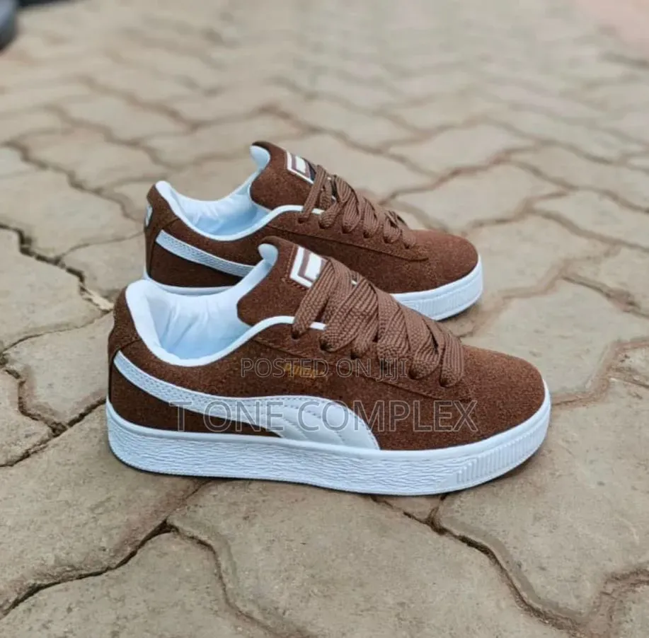 Original Puma Suede Xl Sneakers Black Red Grey Brown