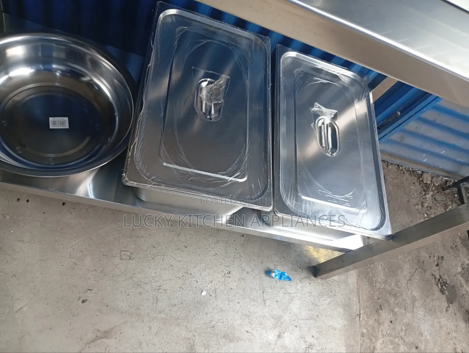 Deep Stainless Steel Food Basin or Insert.