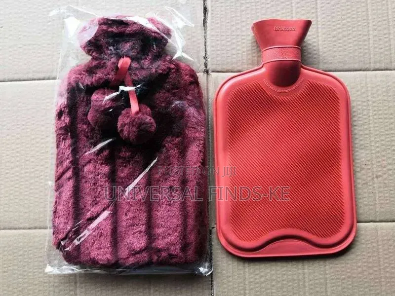 Premium Hot Water Bottle With Soft Plush Cover –