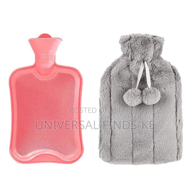 Premium Hot Water Bottle With Soft Plush Cover –
