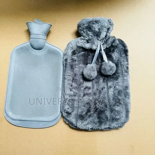 Premium Hot Water Bottle With Soft Plush Cover –