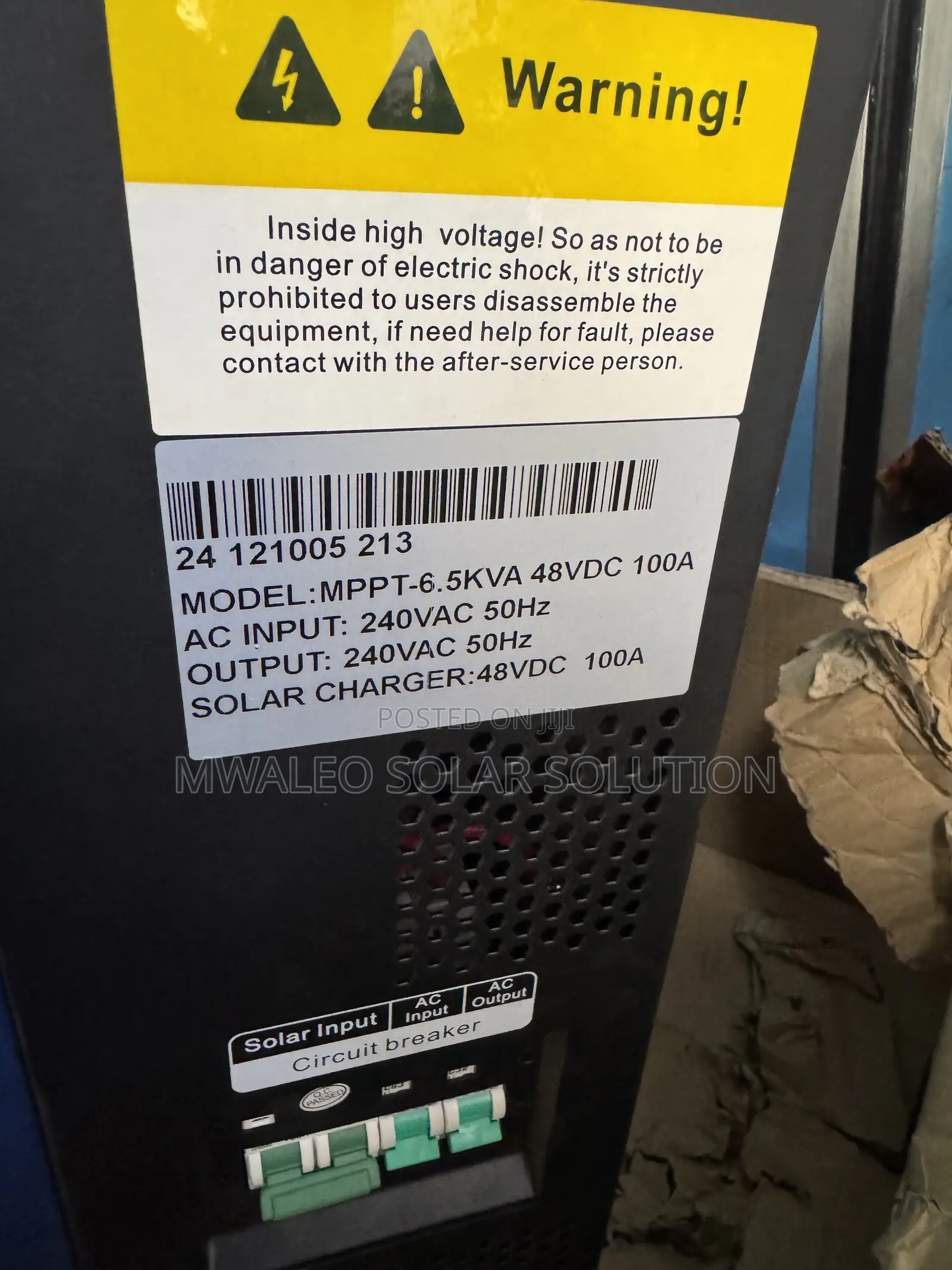 Snadi Inverter 6.5kva 48vdc 100a