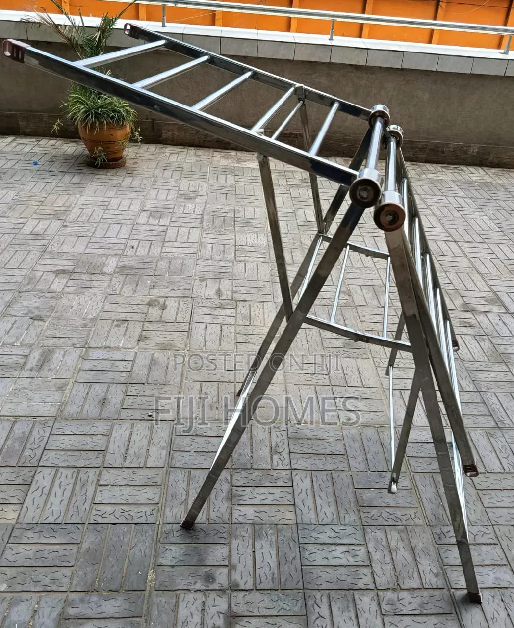 Metallic Foldable Laundry Drying Rack | Indoor Outdoor