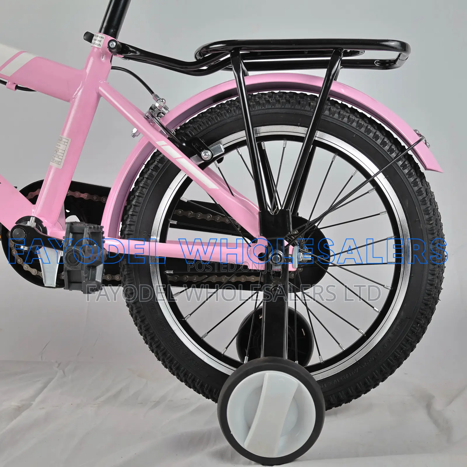 Rocky Pink Bicycle for Girls – Size 16 With Support Wheels