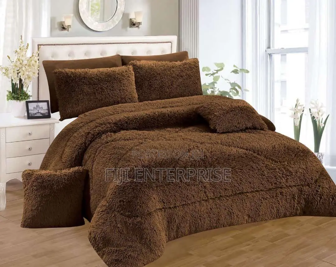 6-Piece Luxury Velvet Plush Fluffy Duvet Set – All Sizes Up to 6×7 |