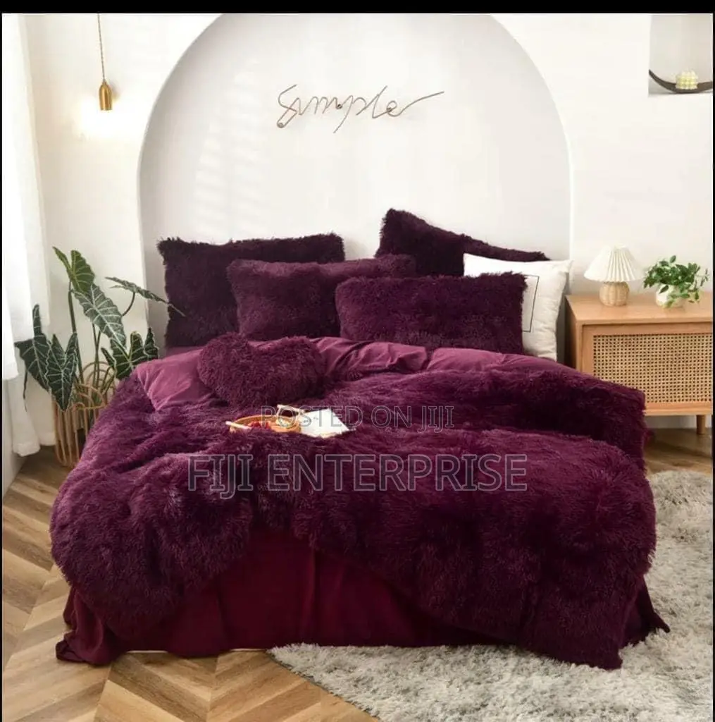 6-Piece Luxury Velvet Plush Fluffy Duvet Set – All Sizes Up to 6×7 |