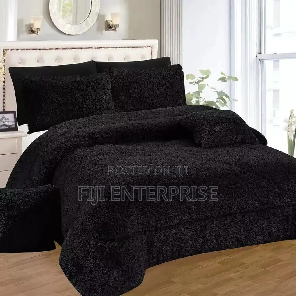 6-Piece Luxury Velvet Plush Fluffy Duvet Set – All Sizes Up to 6×7 |