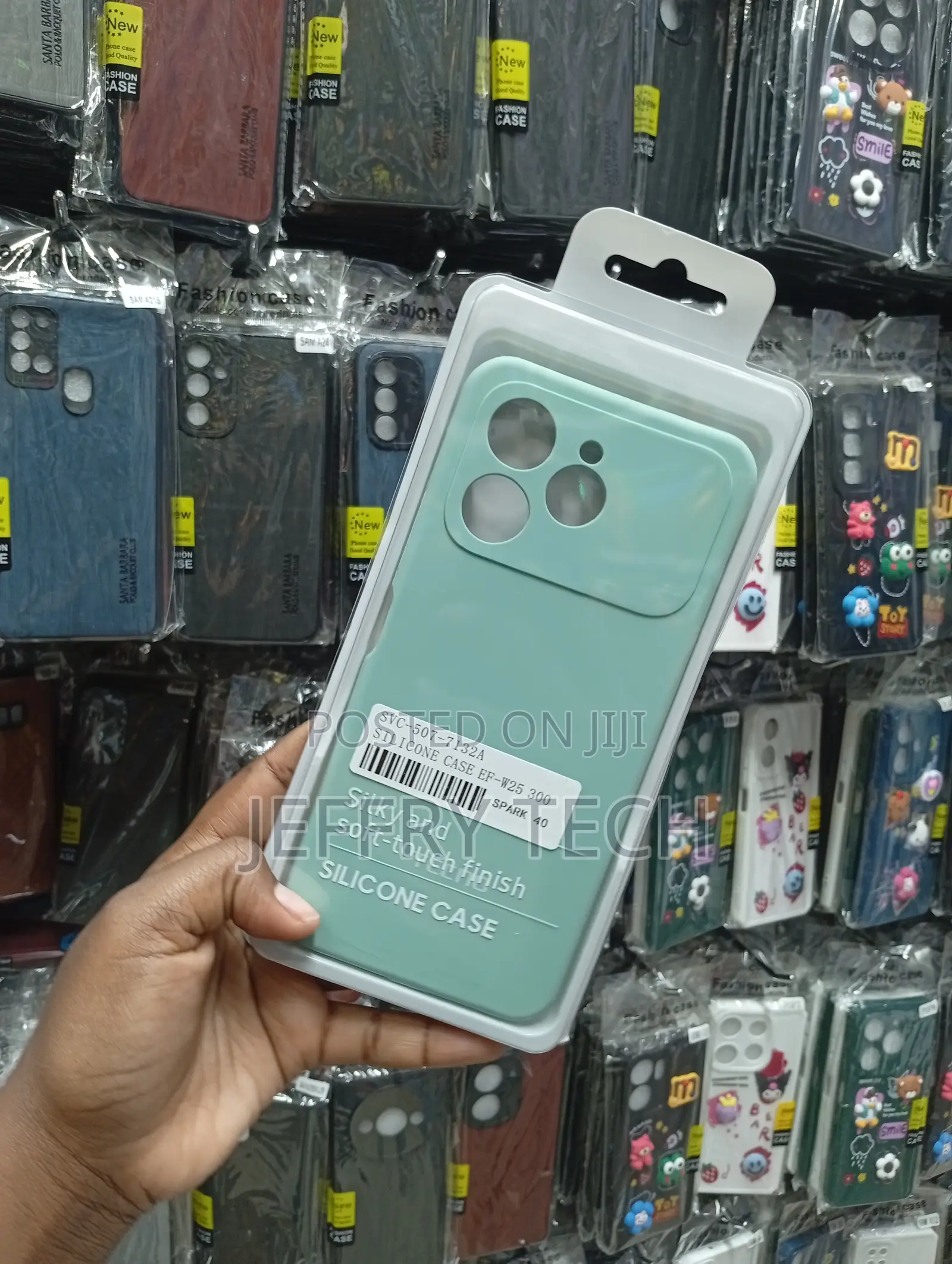 Mint Green Matte Silicone Protective Case