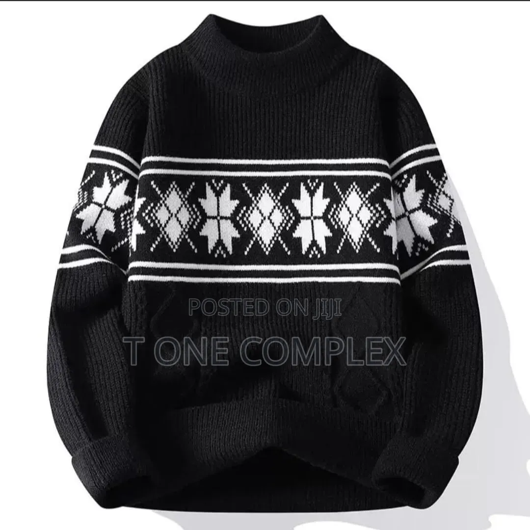 Quality Unisex Nordic Knitted Sweaters White Grey Green Black