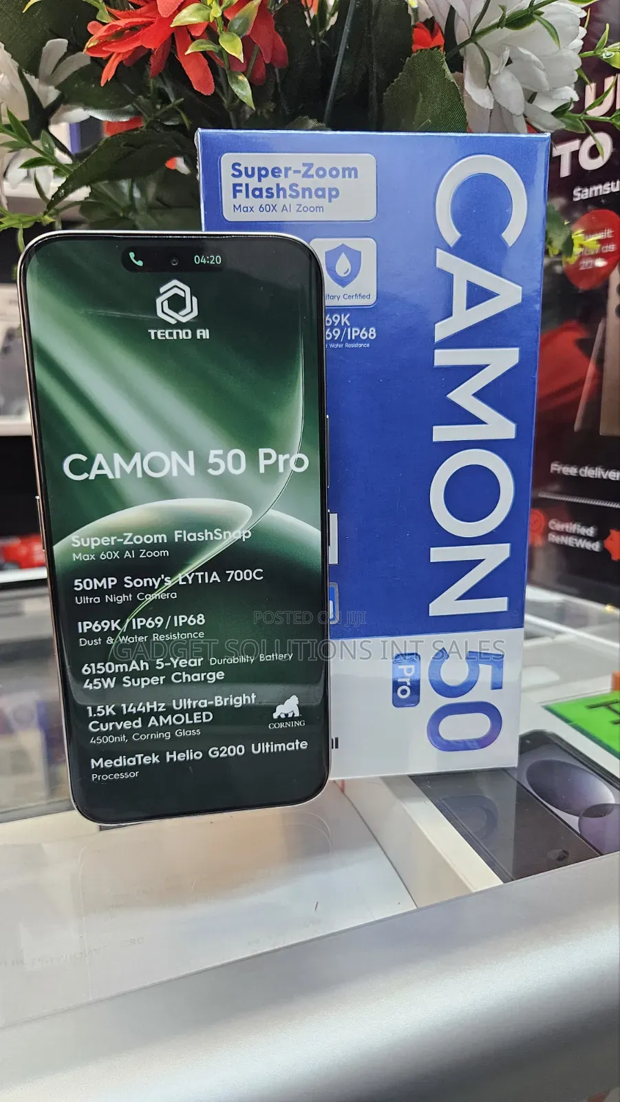 New Tecno Camon 50 256 GB Green
