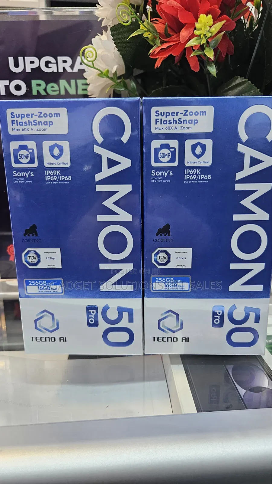 New Tecno Camon 50 256 GB Black