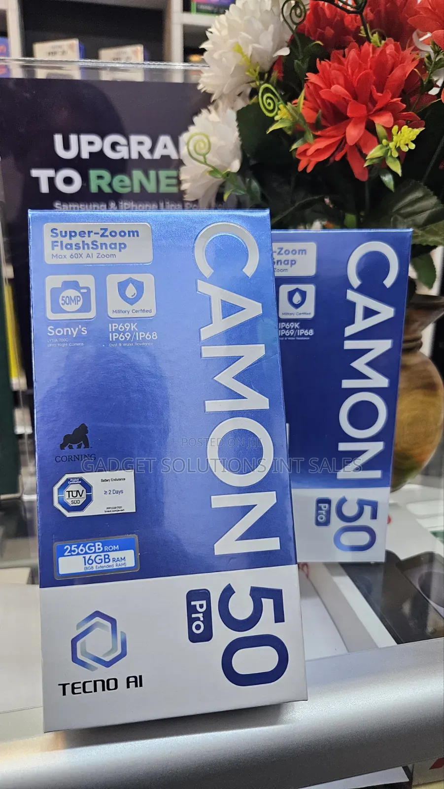 New Tecno Camon 50 256 GB Black