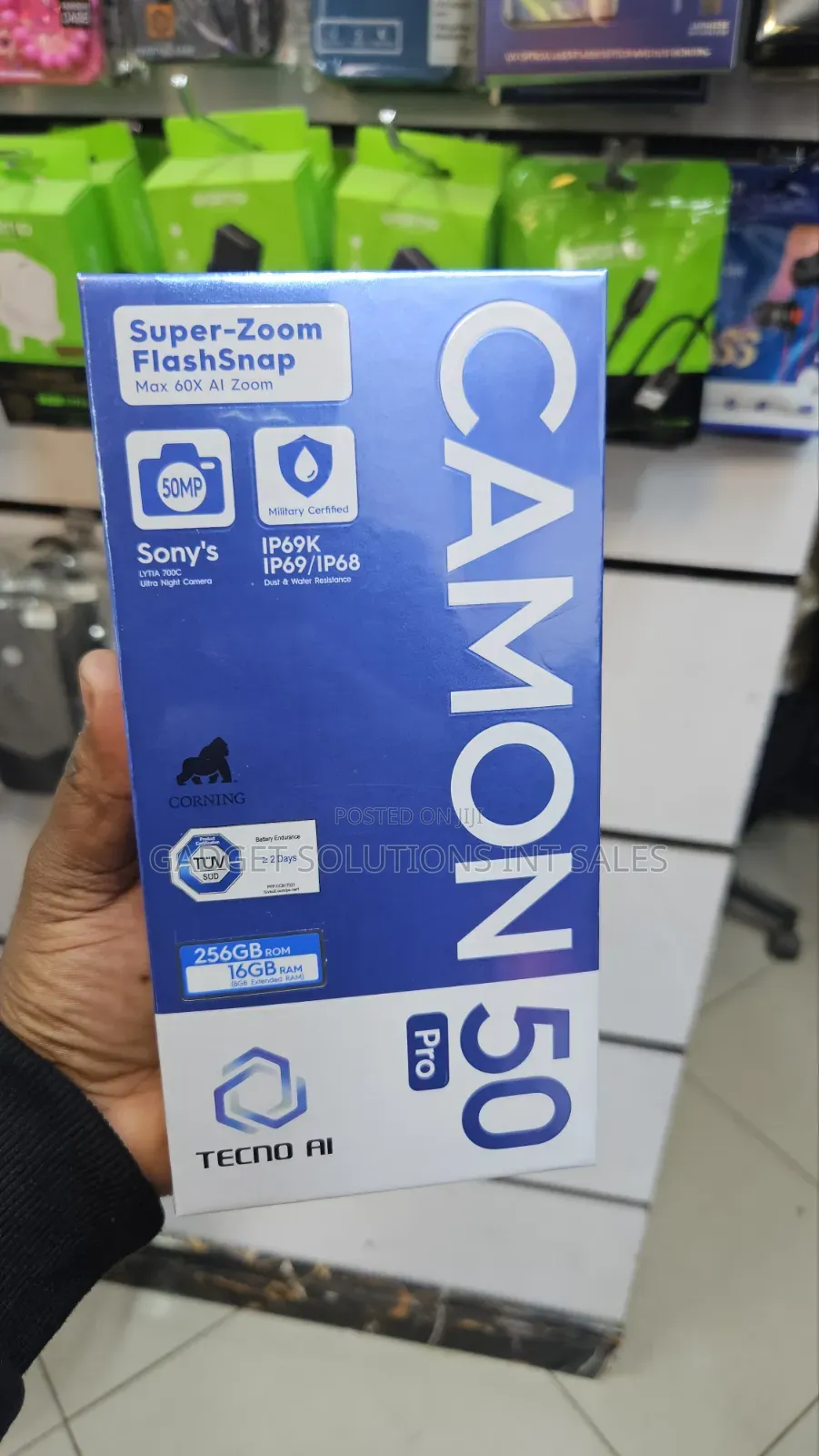 New Tecno Camon 50 256 GB Black
