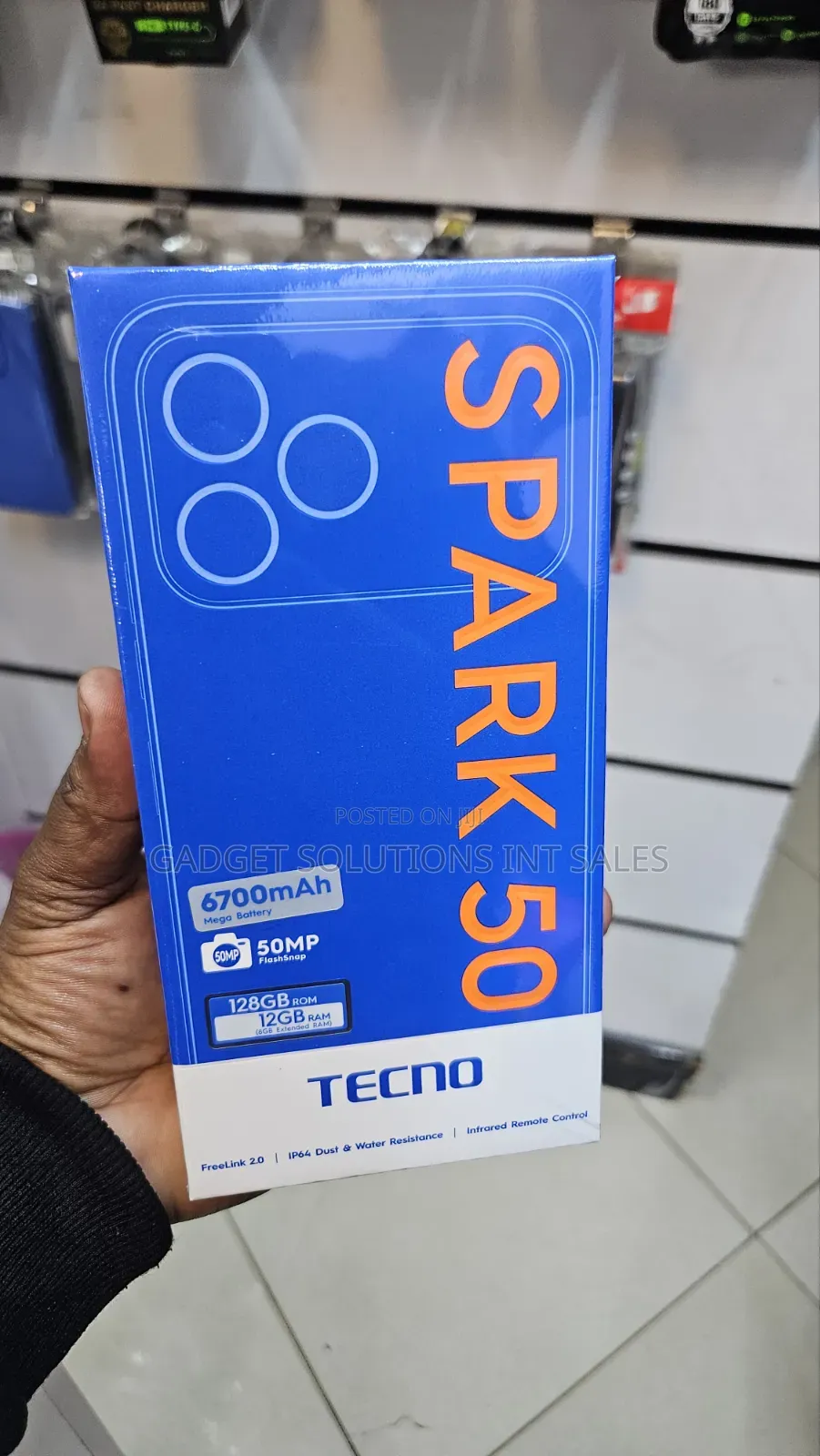 New Tecno Spark 50 128 GB Black
