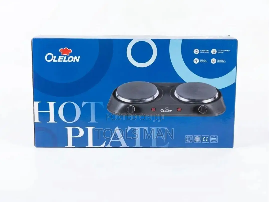 Olelon Double Hot Plate Electric Cooker - Two Burner Stove.