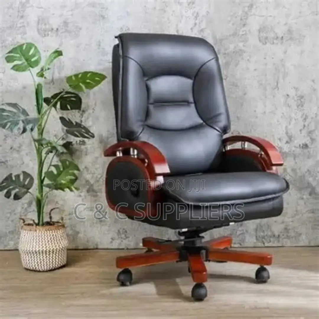 Office Leather Reclining Manager's Seat
