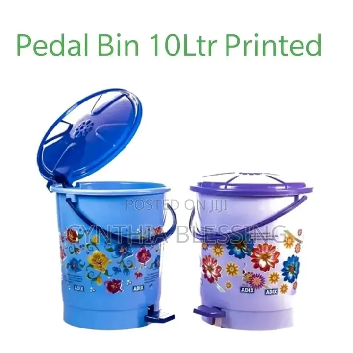 Pedal Bin 10 Litres Printed