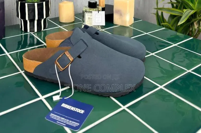 Original Birkenstock Boston Clogs Suede Green Brown Navy Blue