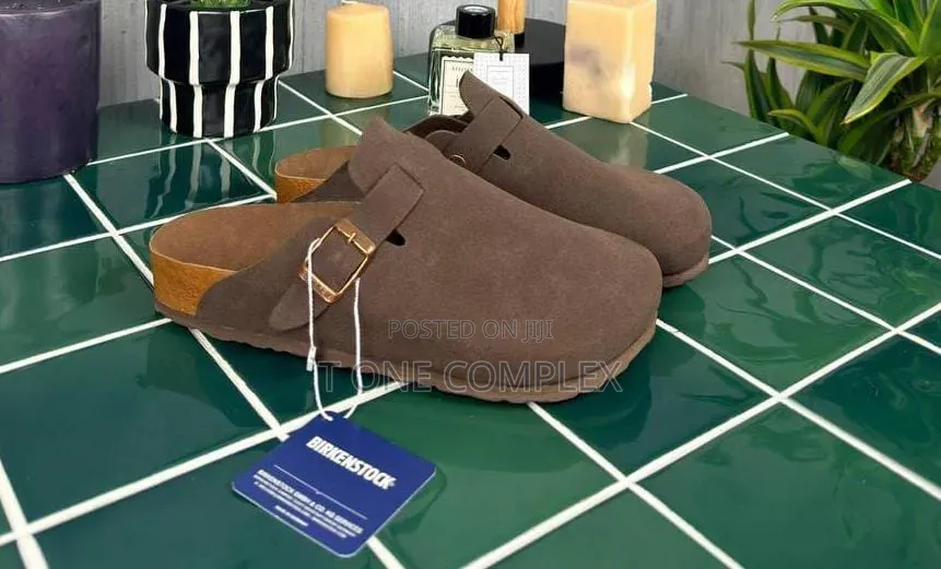 Original Birkenstock Boston Clogs Suede Green Brown Navy Blue