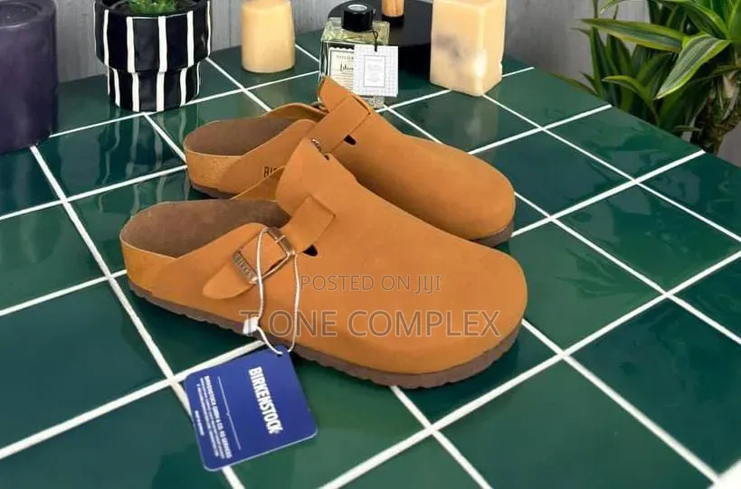 Original Birkenstock Boston Clogs Suede Green Brown Navy Blue