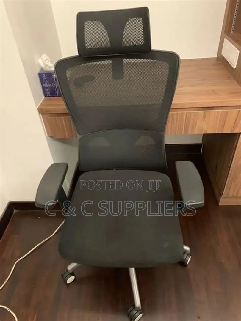 Reclinable Orthopedic Mesh Chair.