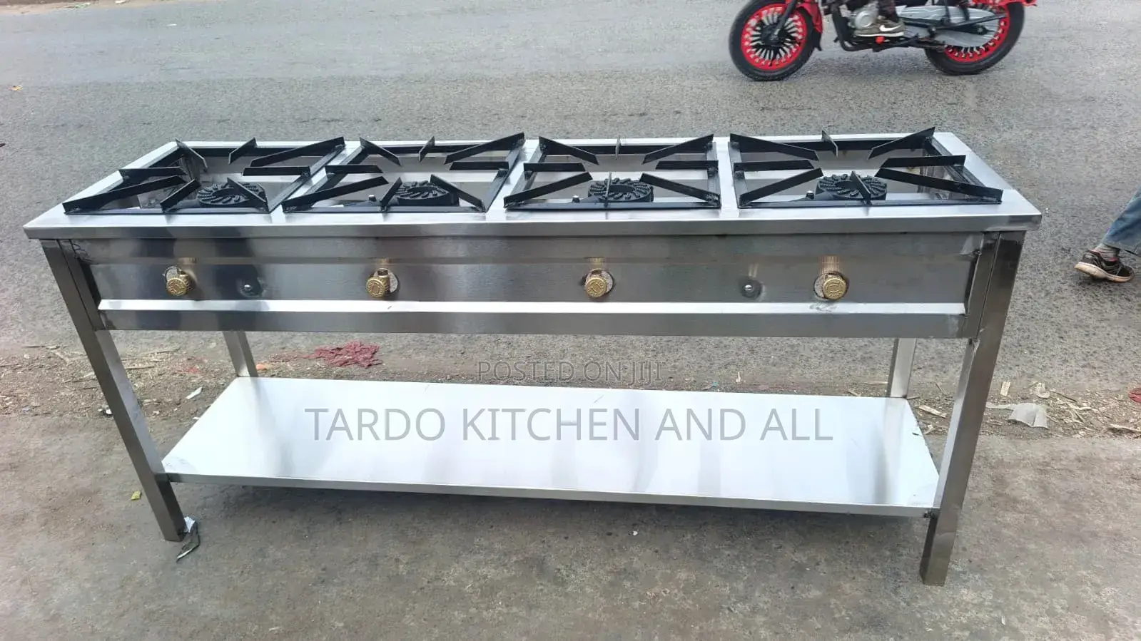 Stainless Steel 4 Burner