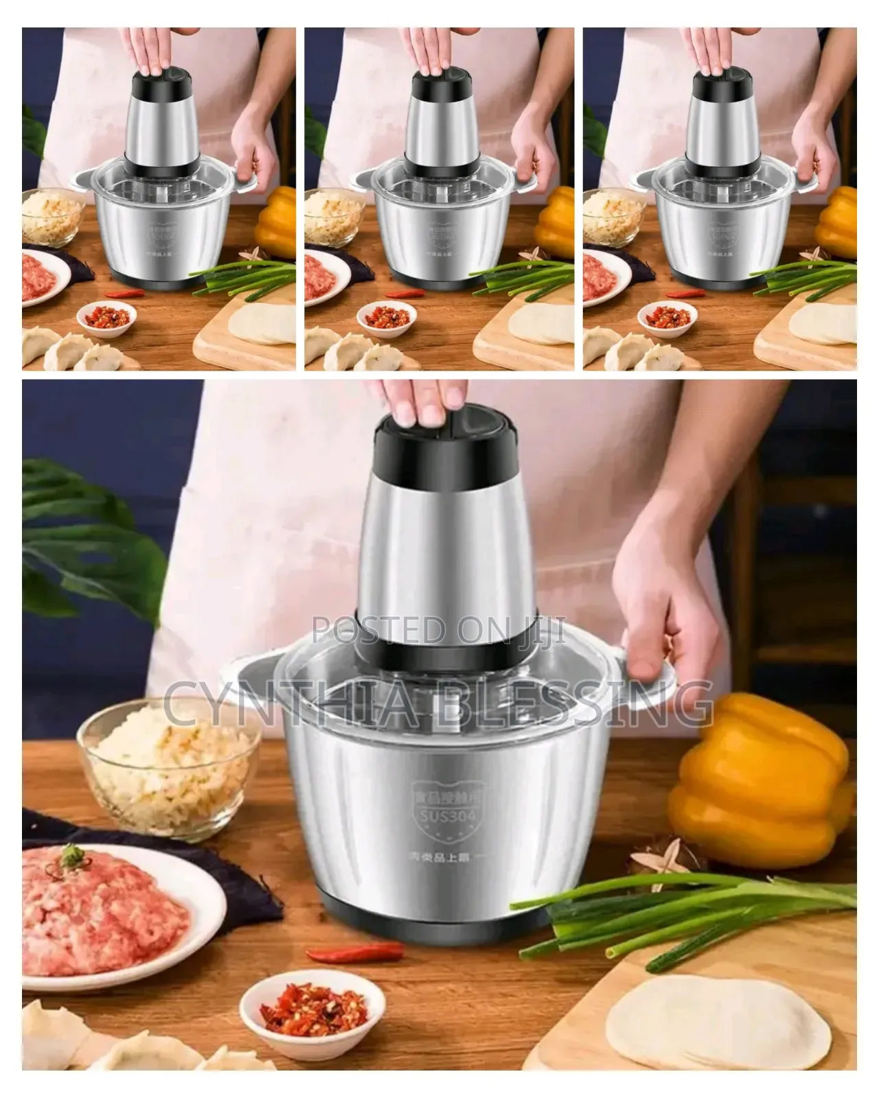 Electric Vegetable Chopper and Mincer 3litres