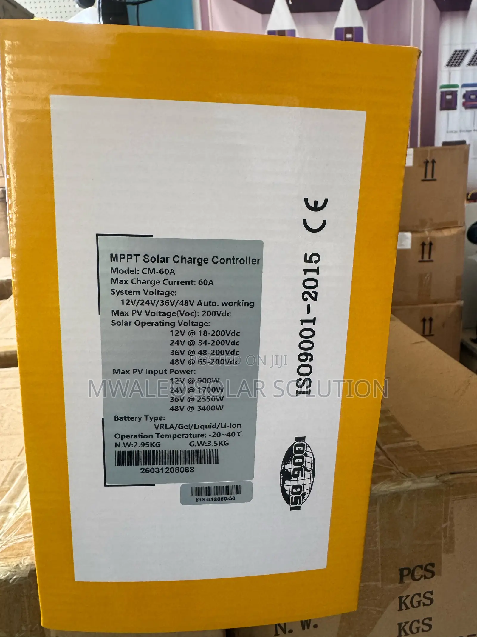 MPPT Charge Controller Snadi 60a
