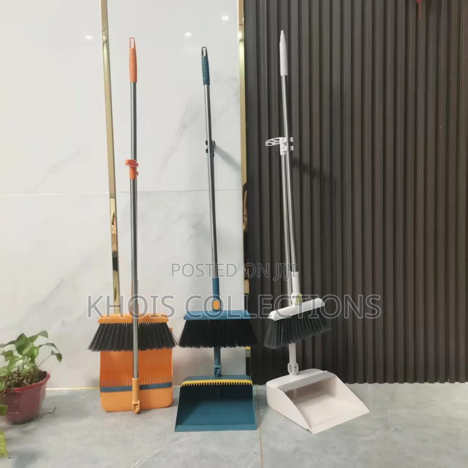 2 In 1 Foldable And Rotating Broom Dustpan Set