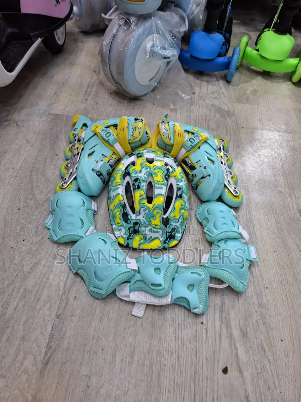 Safe Kids Skates With Full Gear