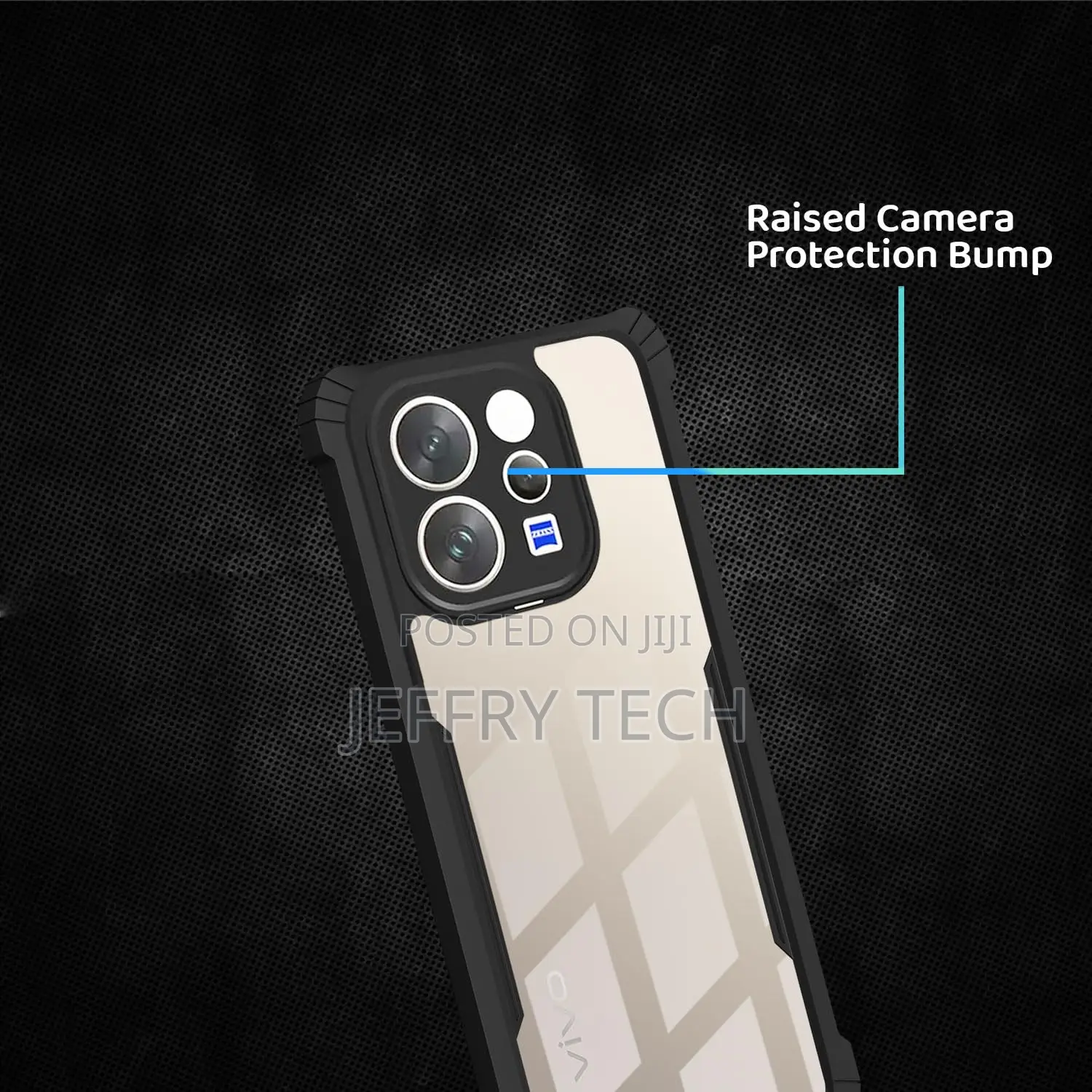 Polycarbonate Crystal Clear Back Cover Case for Vivo V70 5g Shockproof