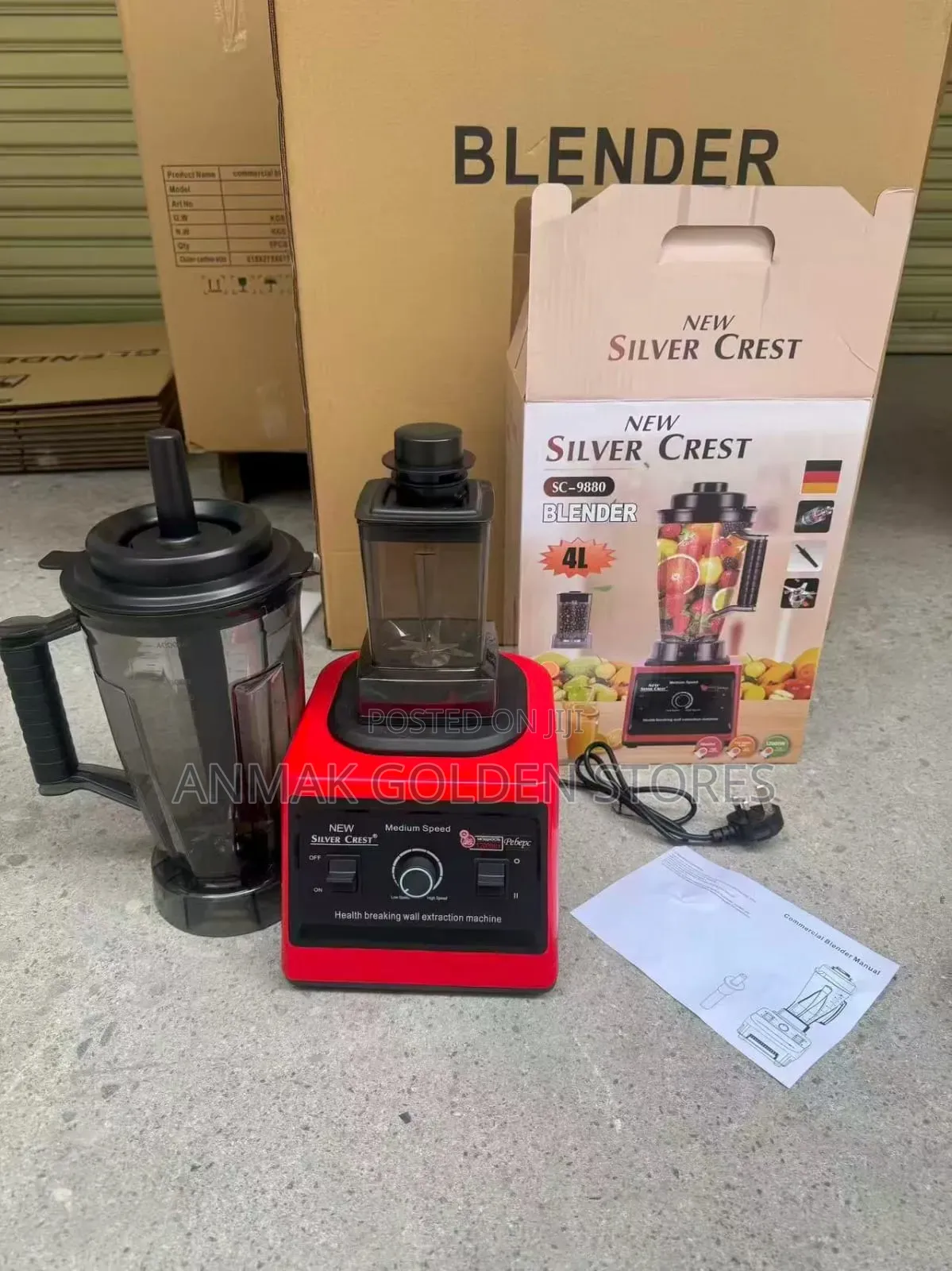 Commercial Silver Crest Blender 12000 Watts 4 Litres Jug Capacity