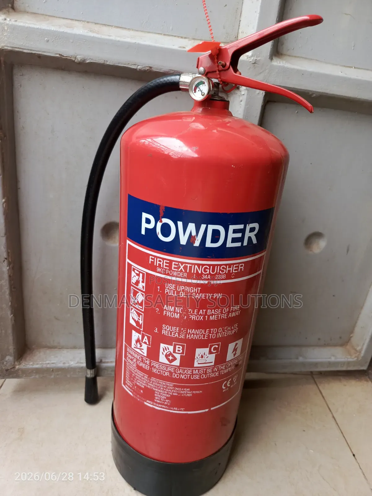9kg Dry Powder Fire Extinguisher