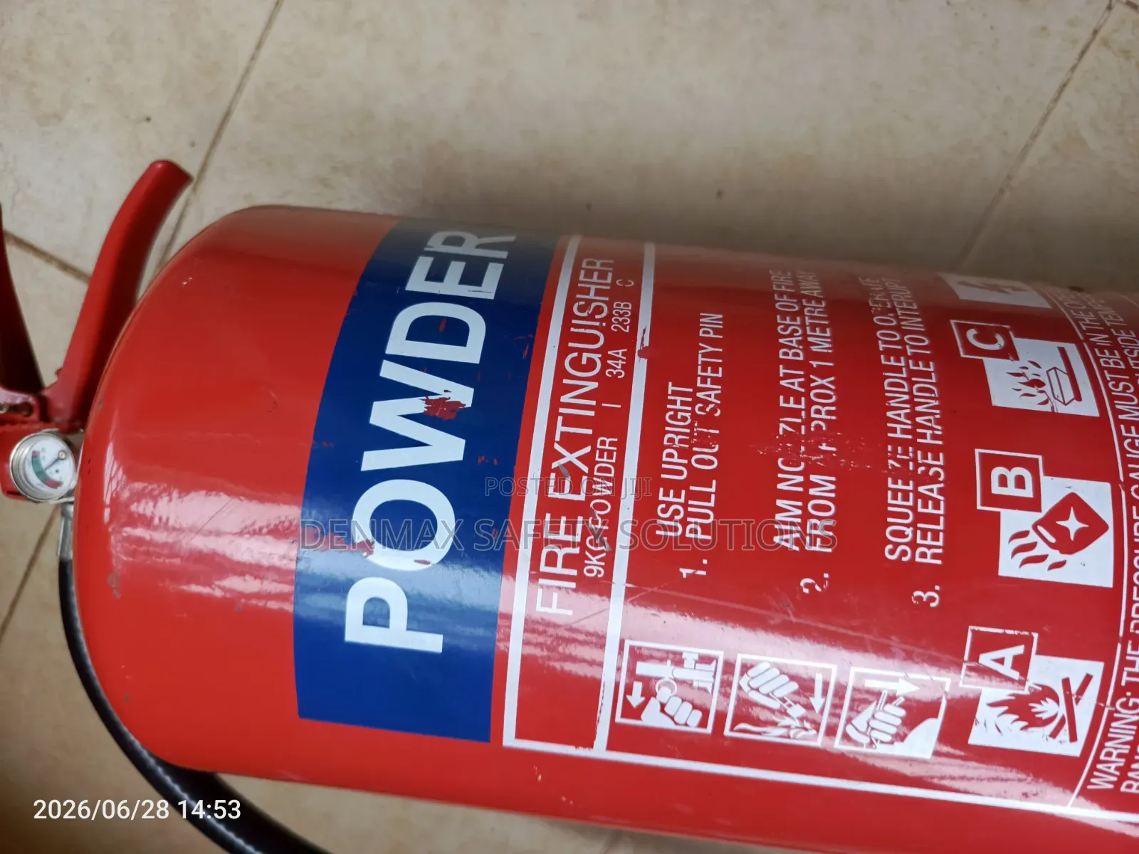 9kg Dry Powder Fire Extinguisher