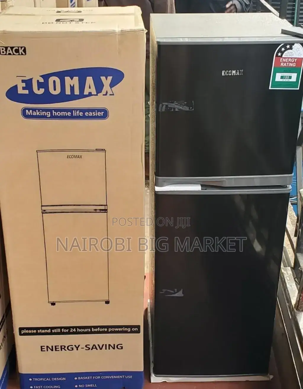 Ecomax 138litres Fridge Double Door