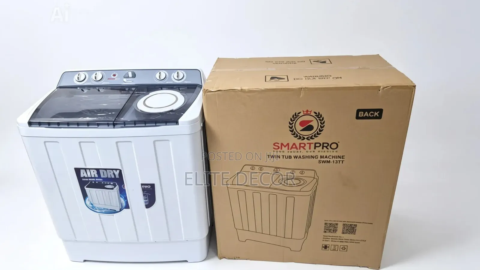 Smart Pro SWM-13tt – 13kg Twin Tub Washing Machine