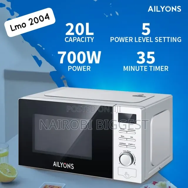  Restocked  
 Ailyons 20l Digital Microwave 
 Lmo-200