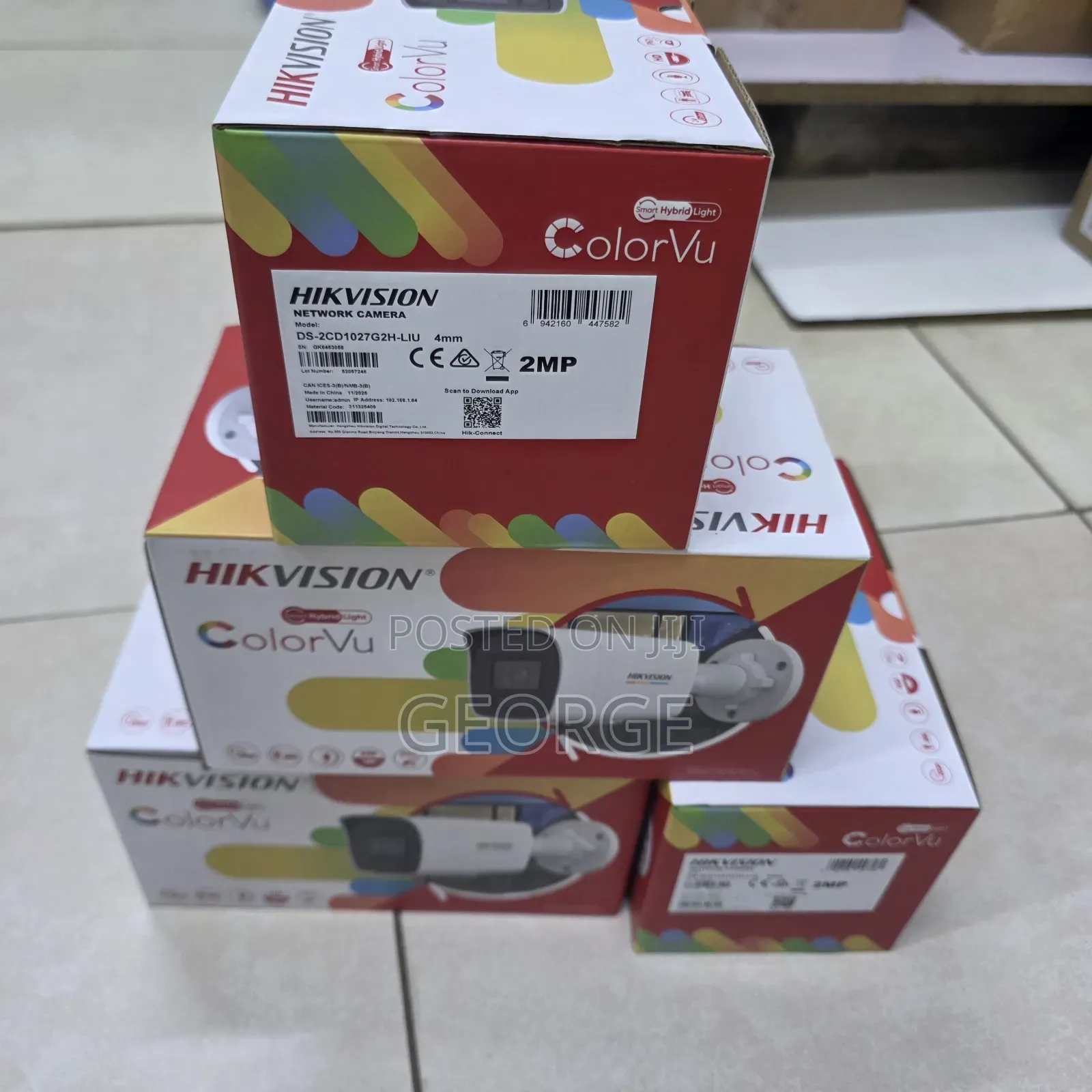 Hikvision Ds-2cd1027g2h-Liu 2mp Colorvu Smart Hybrid Bullet Ip Camera