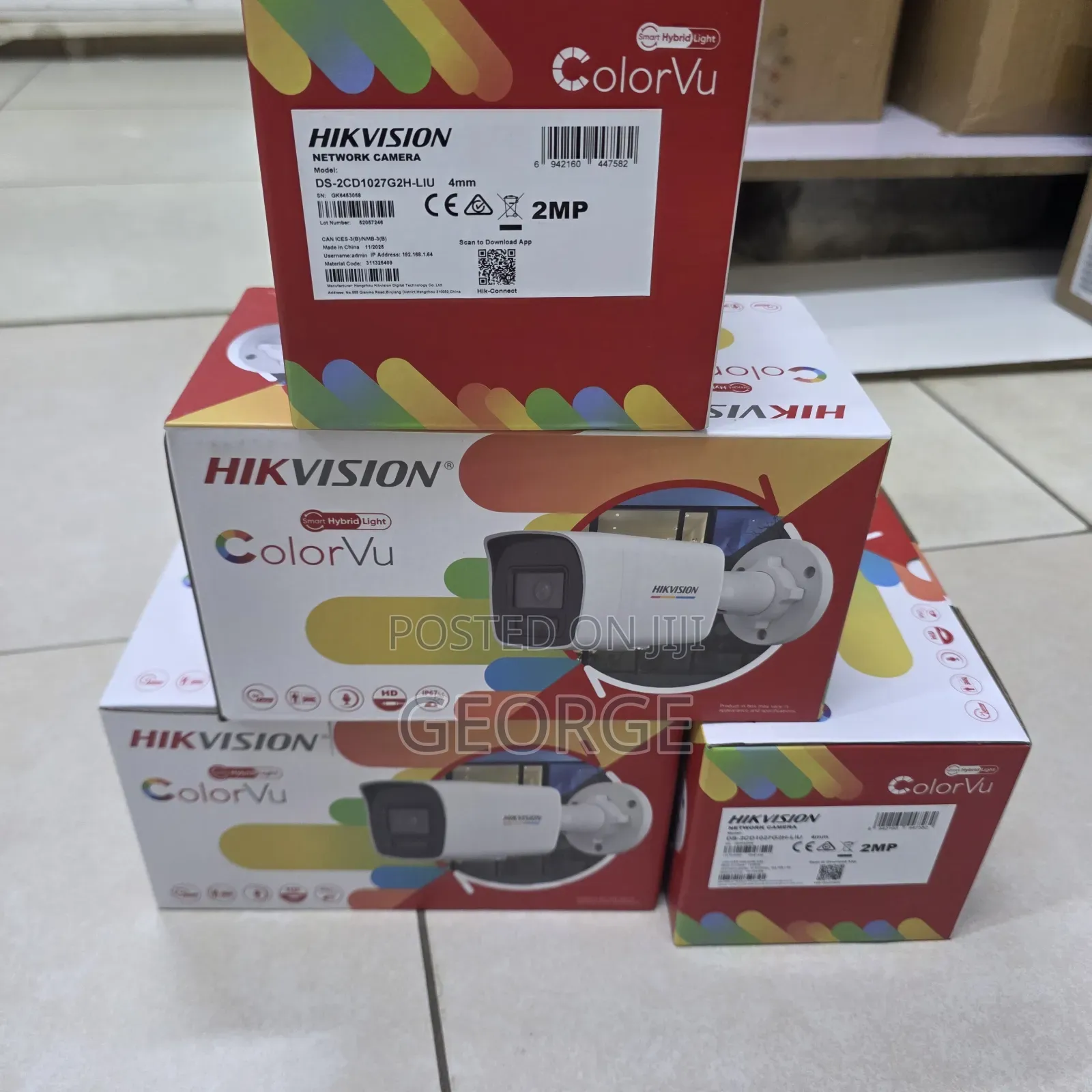2mp Ip Full Color Smart Hybrid Light CCTV Camera