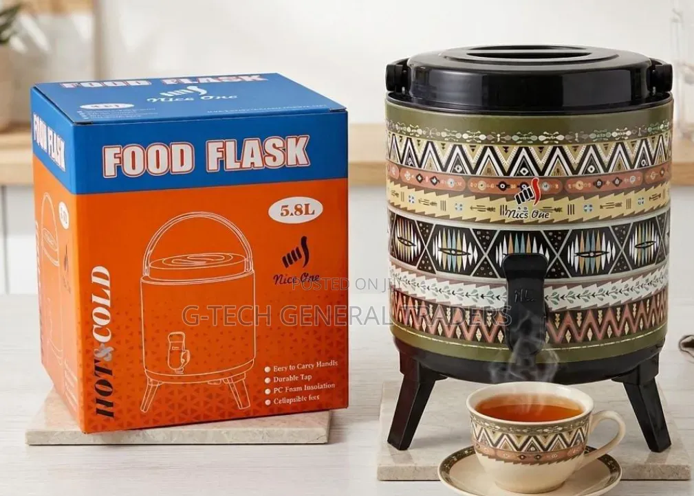 Non Electric 5.8l Food Flask With Collapsible Feet