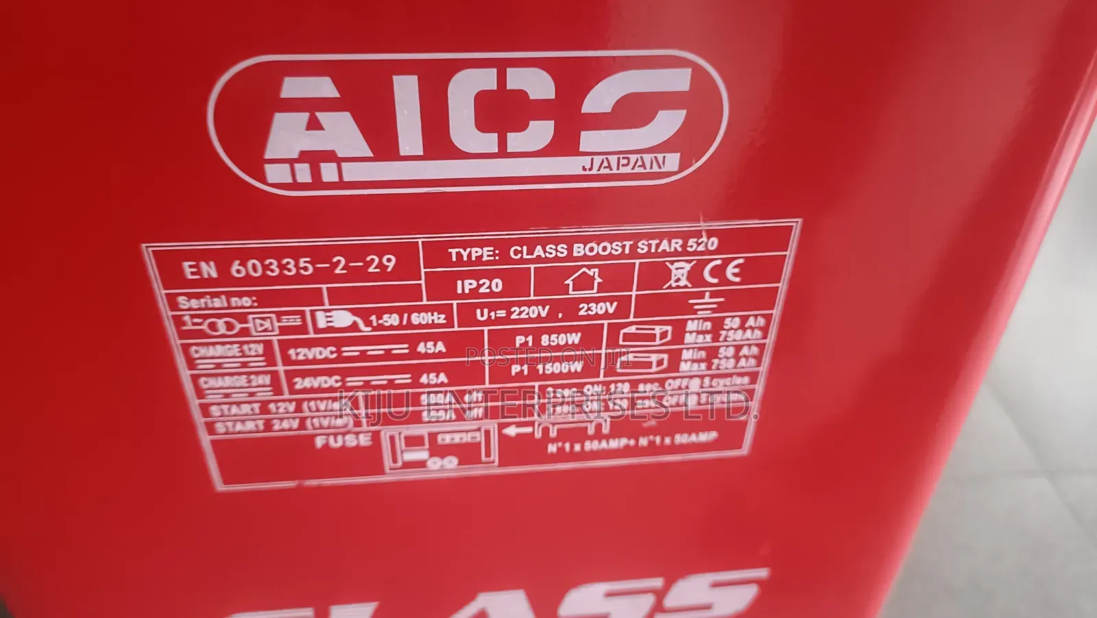Aico Class Cd-520 Heavy-Duty Battery Charger Booster 12v/24v – 500a