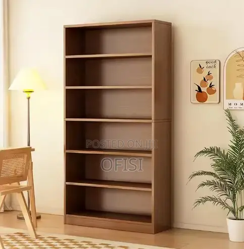 Bookshelf; 5 Tier Wooden Home Office Bookshelf