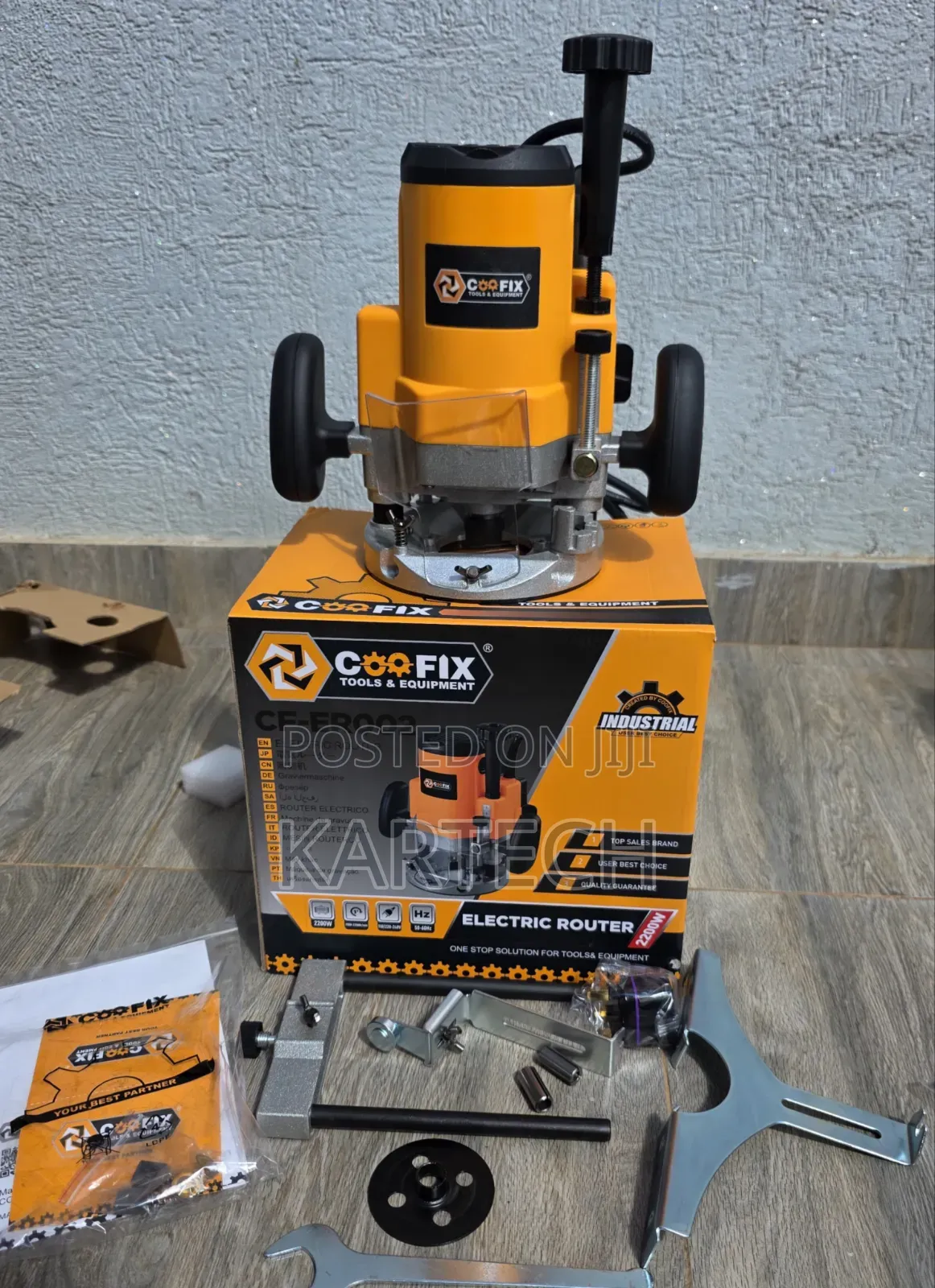 Coofix 2200w Electric Wood Router – Wood Trimming Grooving Machine