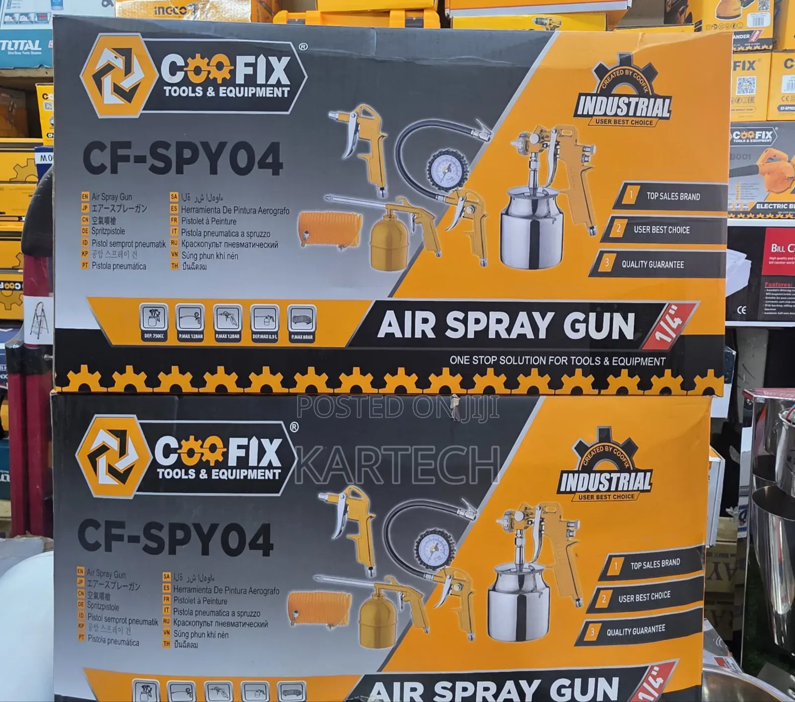 Coofix 5pcs Air Spray Gun Kit – Professional Pneumatic Painting Set