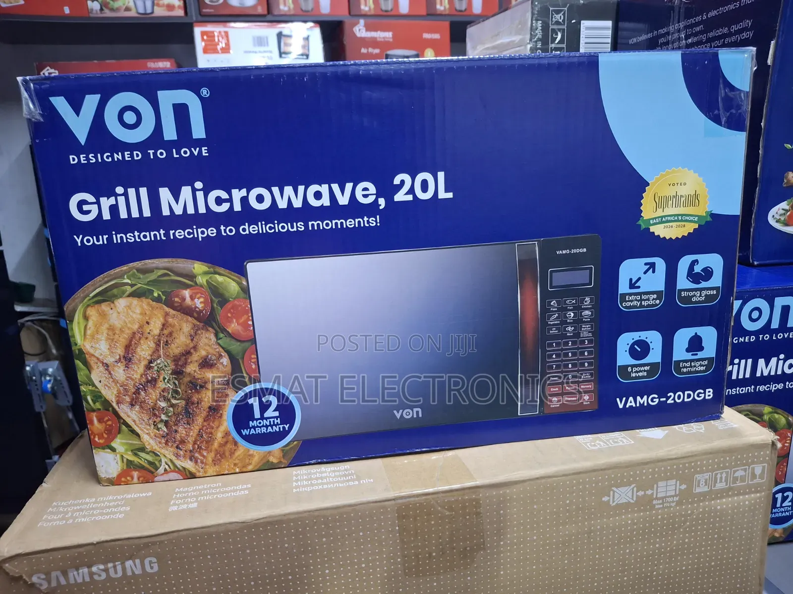 Von Vamg-20dgs Microwave Oven Grill 20l