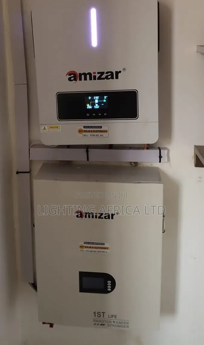 6kva Hybrid Inverter + 5.12kwh Lithium (100ah) Battery Combo System.