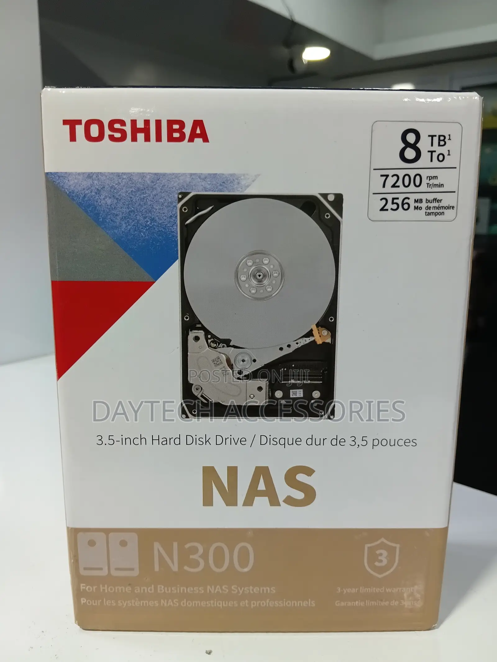 Toshiba N300 Nas 8tb 3.5 Inch 7200rpm Hard Drive