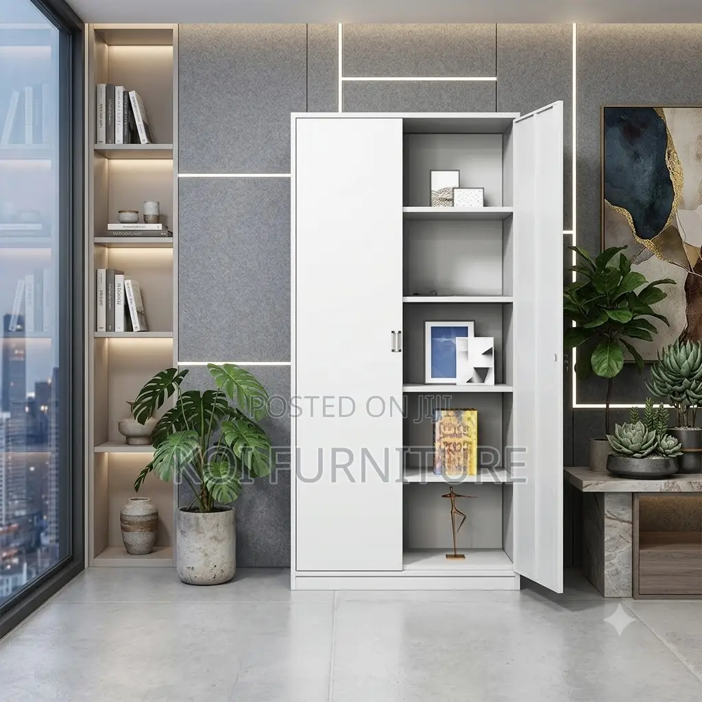 Office Cabient; Executive 2-Doors Cabinet With Adjustable Shelves