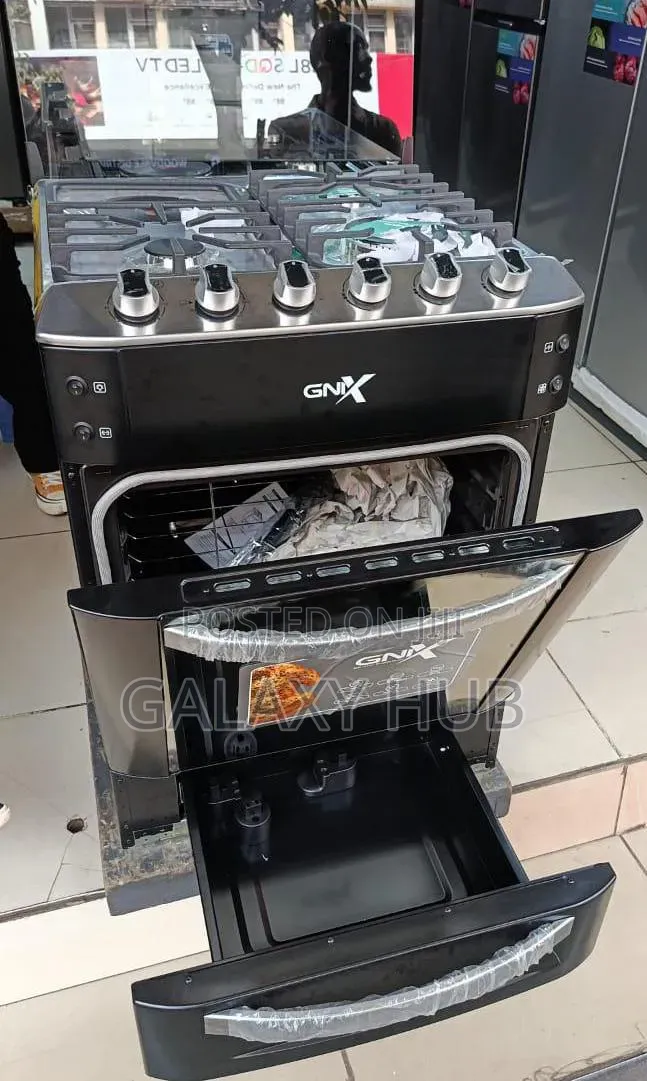 Gnix Black – 60×60 Premium Cooker
 3 Gas + 1 Ra